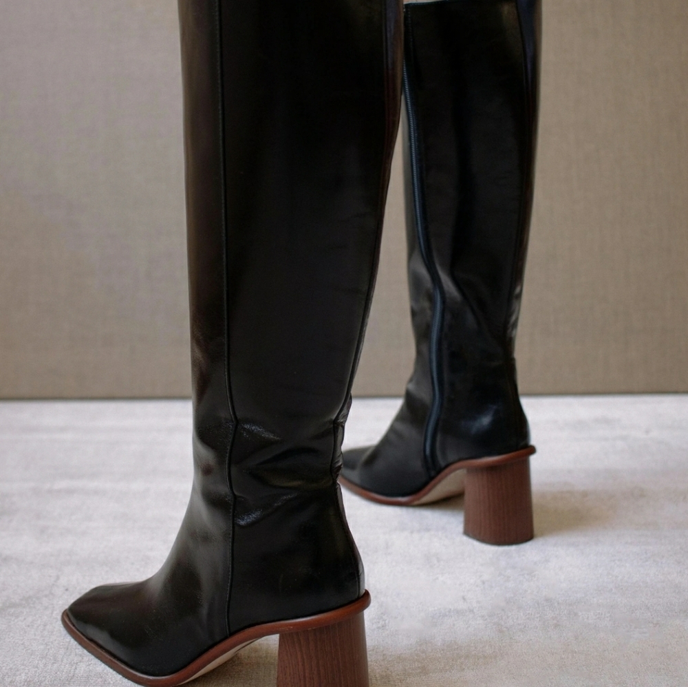 ALOHAS knee high boots in East Black size 37